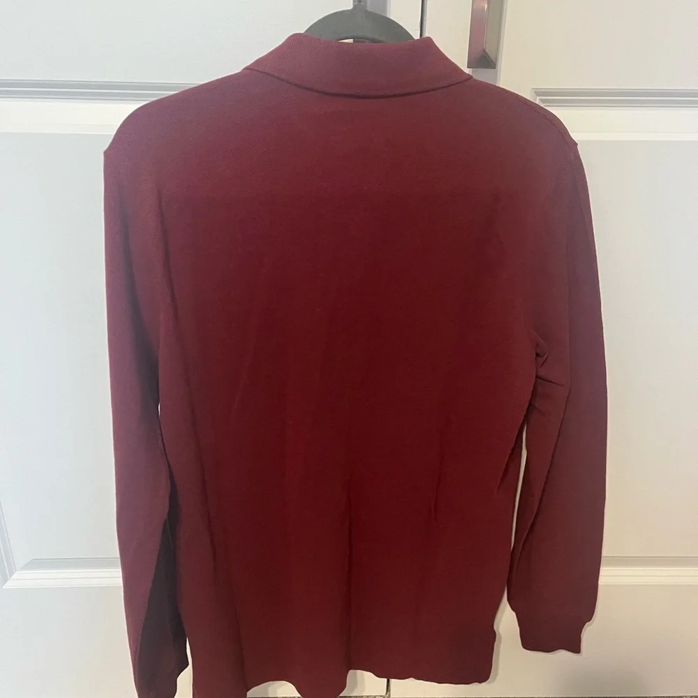 Ralph Lauren Men's Classic Fit Long-Sleeve Polo in Burgundy Sz S NWT